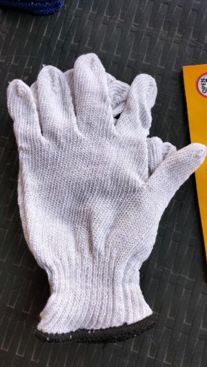 White Safety gloves